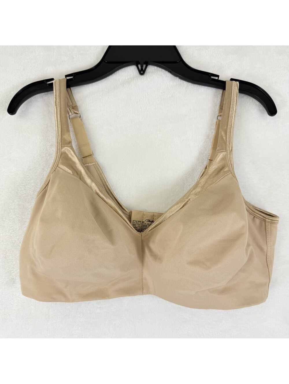 Playtex Bra 36D 18 Hour Beige Wireless Secrets Sensational Sleek